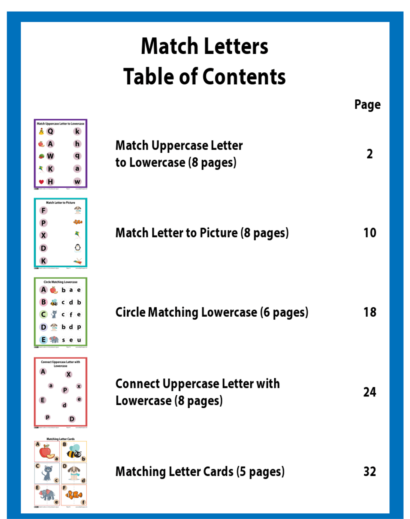 Match Letters-pages