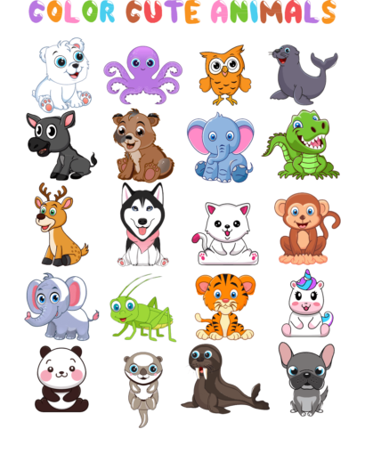 Color Cute Animals