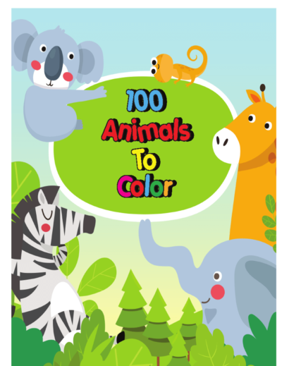 100 Animals to Color
