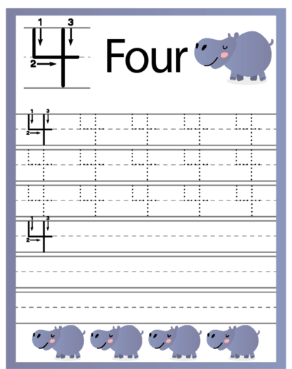 Number Trace and Write